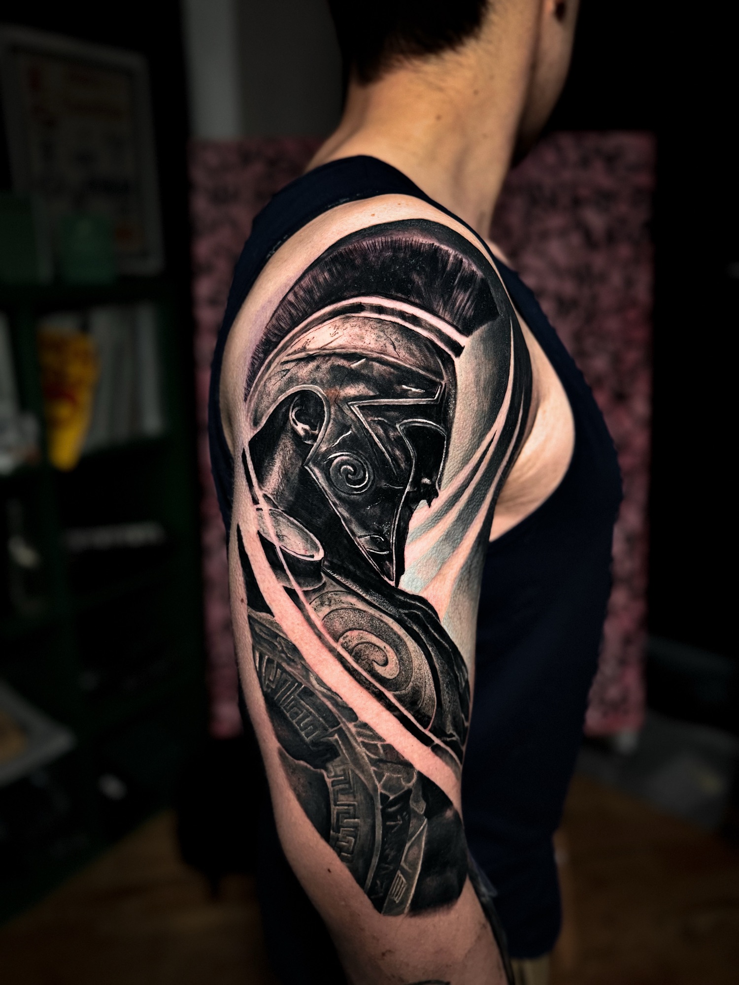 Leonidas — the king of Sparta · tattoo by Camo Contreras